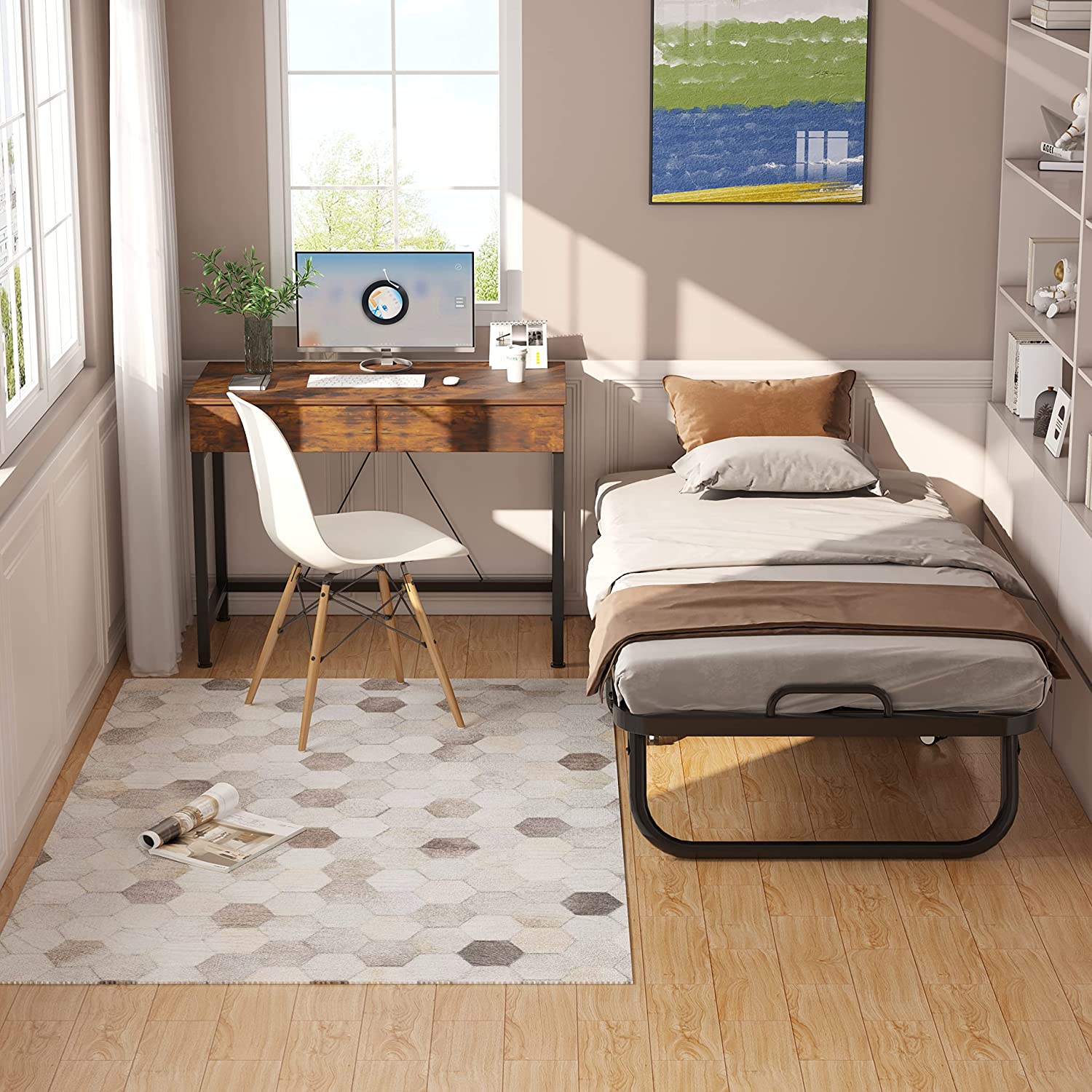 Portable Foldable Guest Bed with Mattress Sleep Solutions